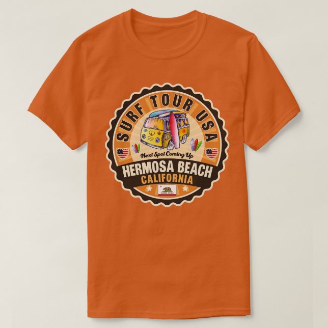 Hermosa Beach California 2 T Shirt (Design framsida)
