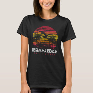 Hermosa Beach California CA Vintage 70s 90s Retro T Shirt