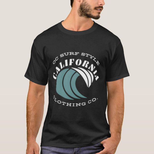Hermosa Beach California Circle T Shirt (Framsida)
