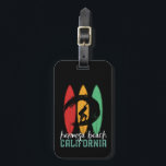 Hermosa Beach California Vintage Retro Surfing Bagagebricka<br><div class="desc">Vintagens ritbordsdesign för surfare som surfar i kärlek och rider över havet vinkart. Coola sommar helgdag, påsklov varor för dem som njuter av hett sol, tropiskt väder, solbadning under handflatan träd. Grunge och misströstan till bäran medan du njuter av stranden party och sjunger runt brasan. Underbar souvenir, julklapp och födelsedagspresent...</div>