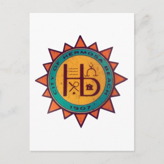 Hermosa Beach Seal Vykort (Framsida)