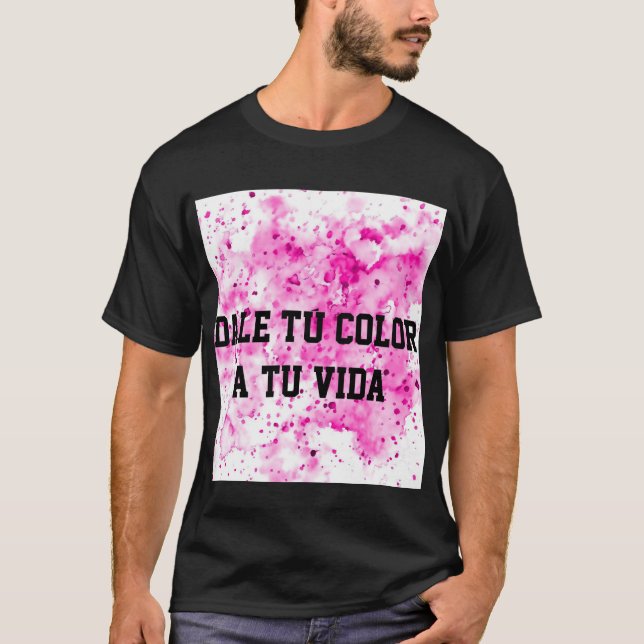 Hermosa camiseta decorada  t shirt (Framsida)