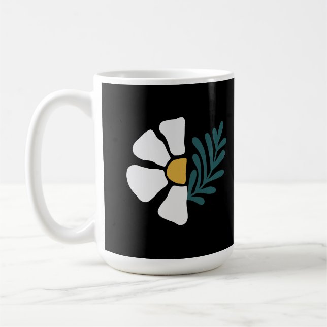 Hermosa flor abstracta kaffemugg (Vänster)