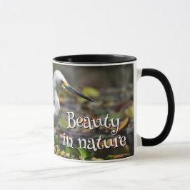 Hermosa garza blanca mugg
