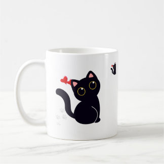 Hermosa taza, con imagen de delicado gatito. kaffemugg