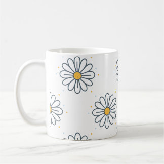 Hermosas margaritas minimalistas  kaffemugg