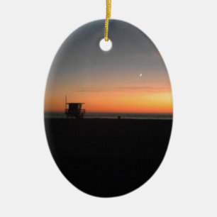 hermosastrandsolnedgång julgransprydnad keramik