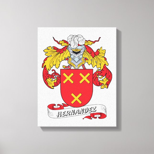 Hernandez Family Crest Canvastryck (Framsida)
