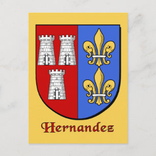 Hernandez Family Shield Vykort