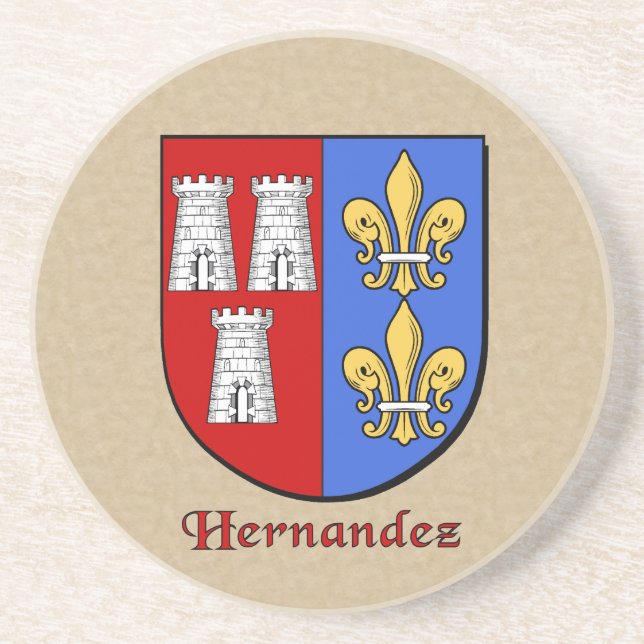 Hernandez Heraldic Shield Underlägg (Framsidan)