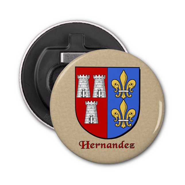 Hernandez Historical Arm Shield Flasköppnare (Framsidan)
