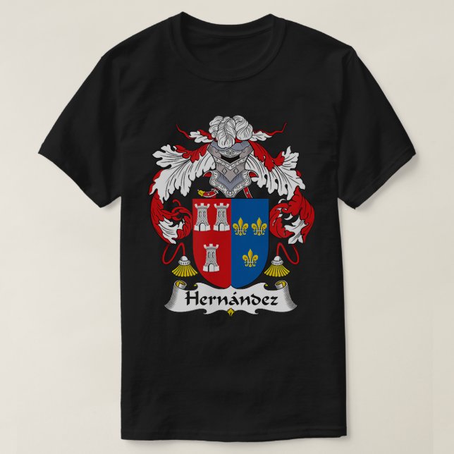 Hernandez Jackar om Arm Family Crest T Shirt (Design framsida)