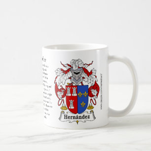Hernandez, ursprung, det menande och vapenskölden kaffemugg
