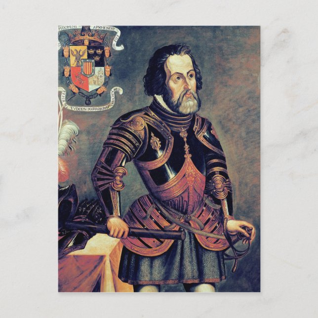 Hernando Cortes Vykort (Framsida)