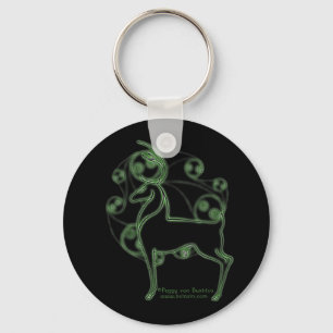 Herne Celtic Hjort Keychain, Black Nyckelring