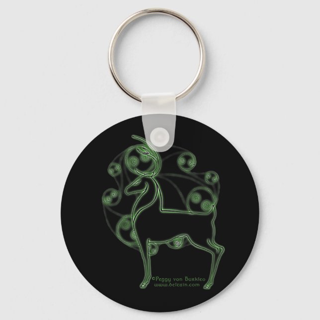 Herne Celtic Hjort Keychain, Black Nyckelring (Framsida)