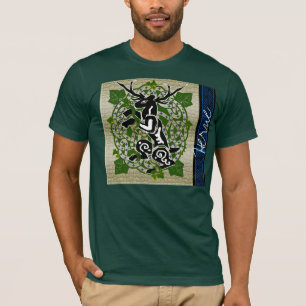 herne fullvuxen hankronhjort tee shirt