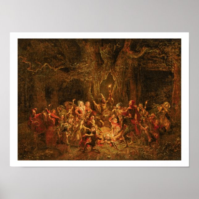 Hernes ek från "The Merry Wives of Windsor" av W Poster (Framsidan)