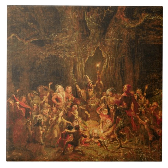 Hernes Oak från "de glada fruarna av Windsor" vid Kakelplatta (Framsidan)