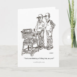 Hernia Tecknad Card Kort
