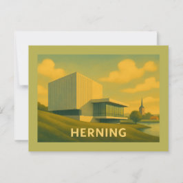 Herning Danmark Modern Konst Vykort