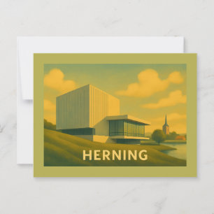 Herning Danmark Modern Konst Vykort