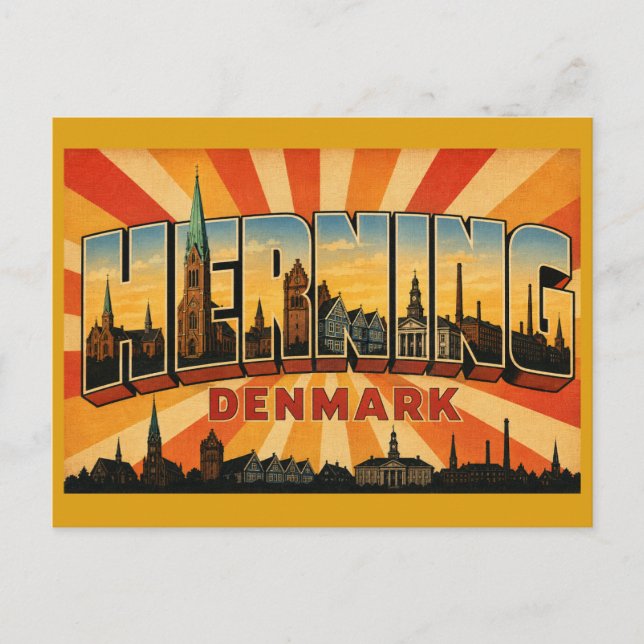 Herning Danmark Modern Konst Vykort (Framsida)