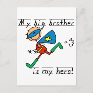 Hero Big Brother Tshirts och Gifts Vykort