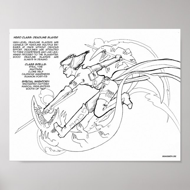 Hero Class - Deadline Sayer Poster (Framsidan)