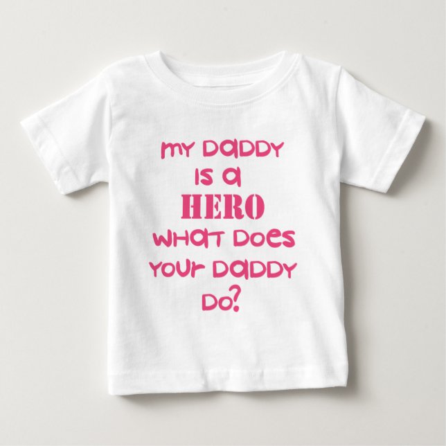 HERO-DADDY-PINK TEE (Framsida)