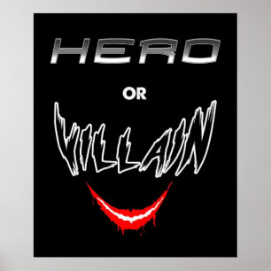 Hero eller Villain Poster