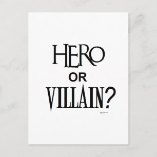 Hero eller Villian Vykort