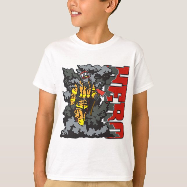 HERO Firefighter Tee Shirt (Framsida)