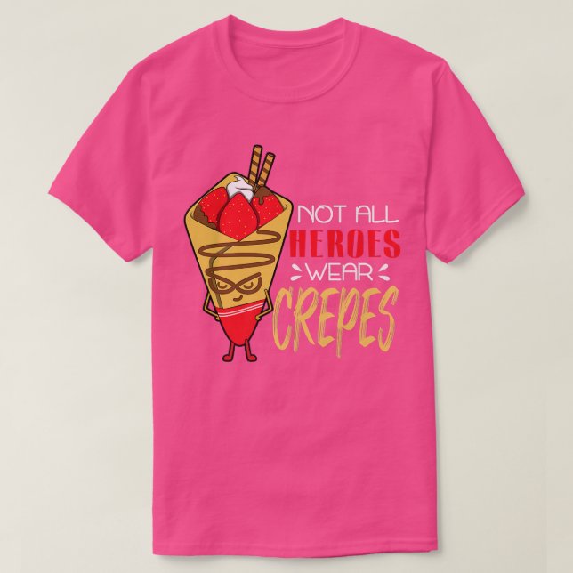 Hero Food Crepes Chef Cook Cooking T Shirt (Design framsida)
