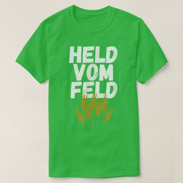 Hero från lantbrukaren i fält t shirt (Design framsida)