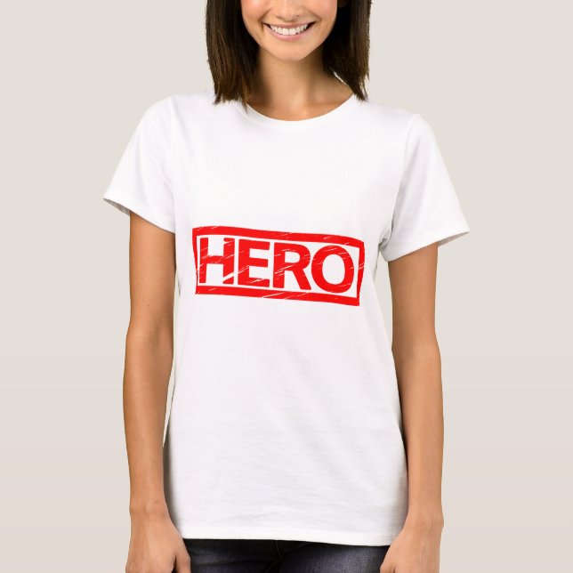 Hero Frimärke T Shirt (Framsida)