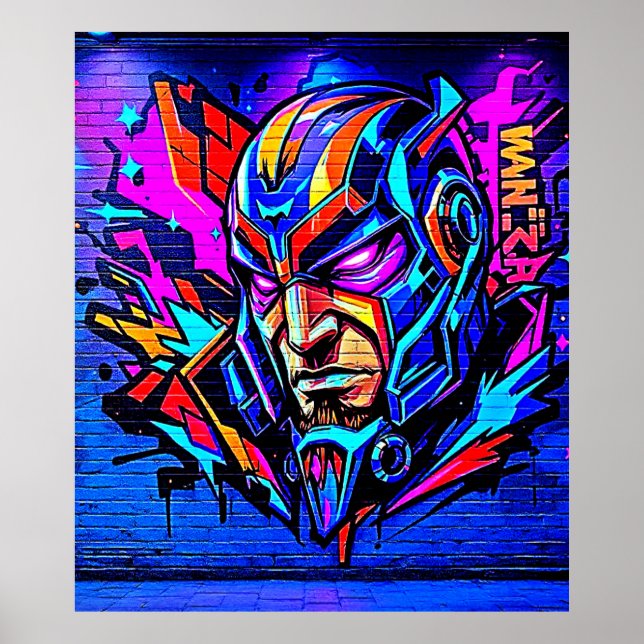 Hero Graffiti Burst Poster (Framsidan)