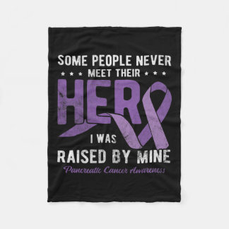 Hero I togs upp av min pankreascancer Awaren Fleecefilt