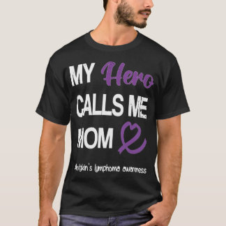 Hero kallar mig Mamma Hodgkins lymphoma Warrior Pu T Shirt
