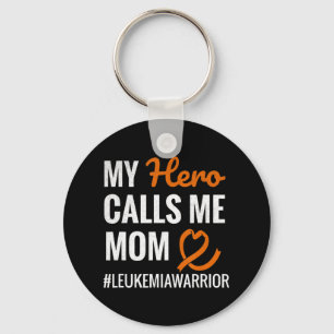 Hero kallar mig Mamma Leukemia Warrior Leukemia Aw Nyckelring