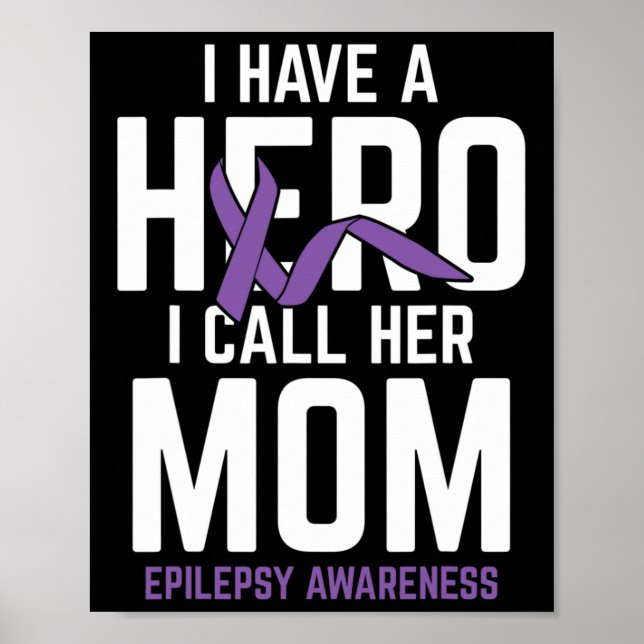 Hero Mamma Epilepsy Epilepsy Awareness Epilepsy Pa Poster (Framsidan)