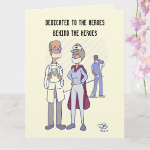 Hero-märkt hälsningskort kort