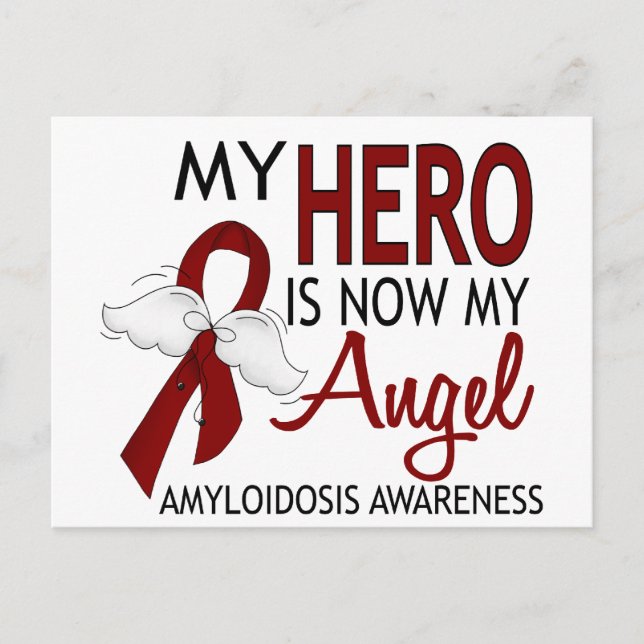 Hero Now My Angel Amyloidos Vykort (Framsida)