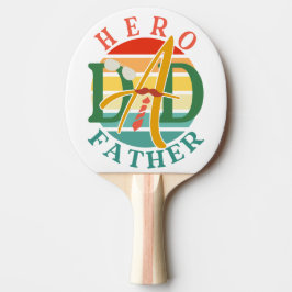 Hero Pappa Fath Sunset Tie, Mustache & Sunglasses Pingisracket