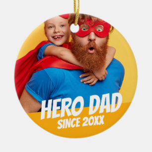 Hero Pappa sedan 20XX Modern Coola Enkel Julgransprydnad Keramik