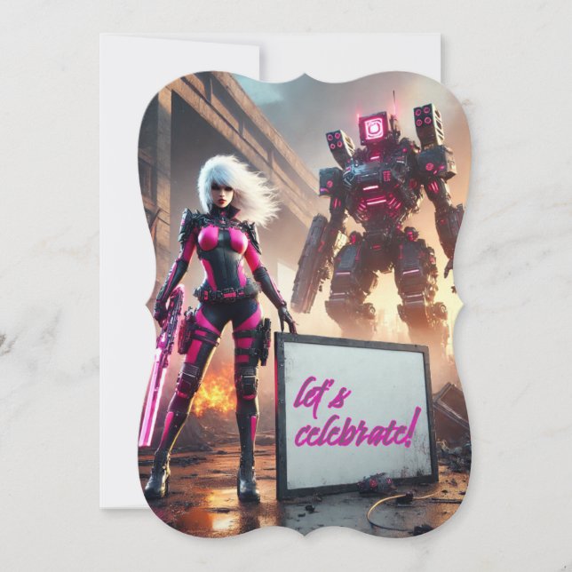 Hero robot inbjudningar (Framsida)