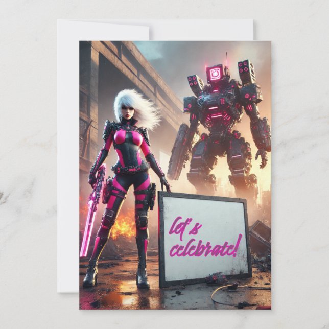 Hero robot inbjudningar (Framsida)