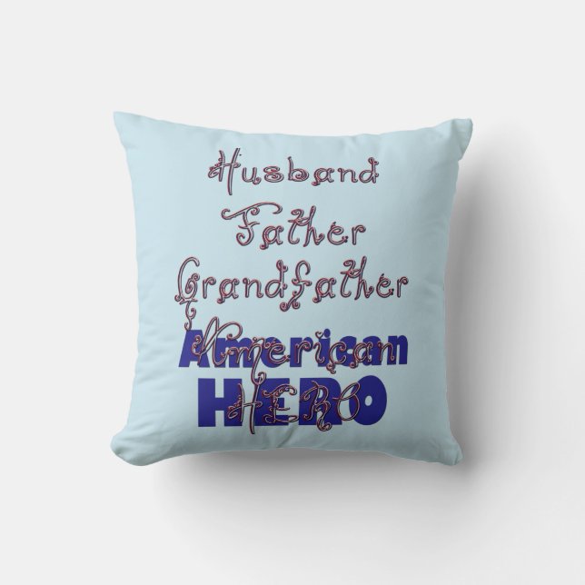 Hero-Square Pillow, utfälld Make-Far Kudde (Framsida)