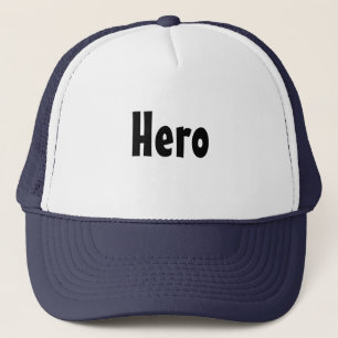 Hero Text Namn med vit och marin Färg Keps