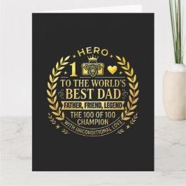 Hero to the World's Best Dad / Tarjeta Kort